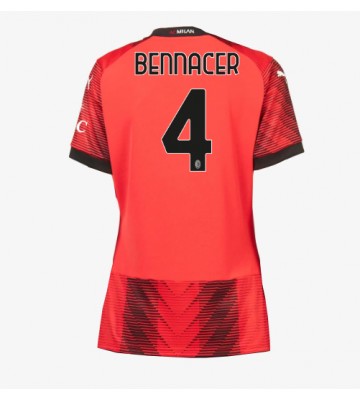 AC Milan Ismael Bennacer #4 Primera Equipación Mujer 2023-24 Manga Corta